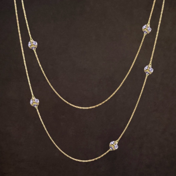 KATE SPADE • Lady Marmalade Scatter Rosary Station Necklace - Picture 7 of 7